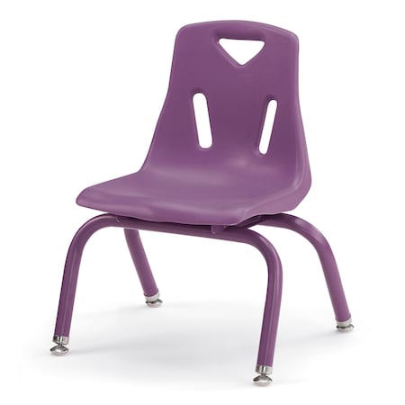 Jonti-Craft Berries Stacking Chair with Powder-Coated Legs, 10 in. Ht, Purple 8120JC1004